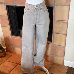 Express Wide Leg High Rise Jeans, size 6